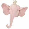 Mudpie Decor Mini Elephant Wallhanging-pink