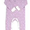 Sweet Bamboo Stars Purple Long Romper Infant Clothing
