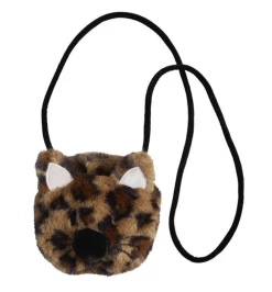 Mudpie Accessories Brown Leopard Cat Purse