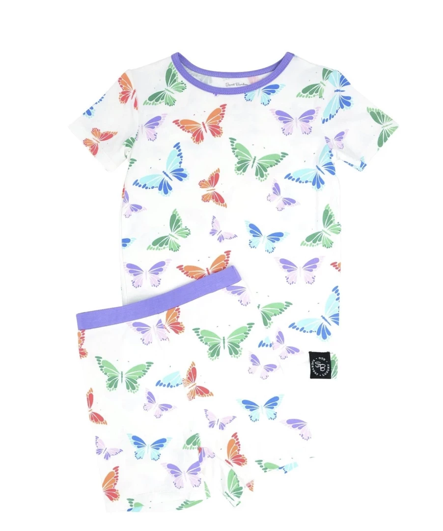 Flash Sale โ Sweet Bamboo ๐ Summer Pjs Rainbow Butterflies Infant Clothing ๐ฏ 1 Sweet Bamboo Summer Pjs Rainbow Butterflies Infant Clothing