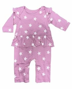 Baby Registry Kissy Love Mauve Star Playsuit