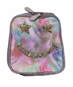 Bari Lynn Confetti Smile Lunch Bag- Purple Tie Dye Gifts
