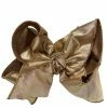 BEYOND CREATION Large Silk Shimmer Bow Bronze Baby Accessories
