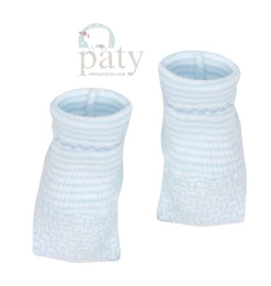 Paty Blue Stripe Booties