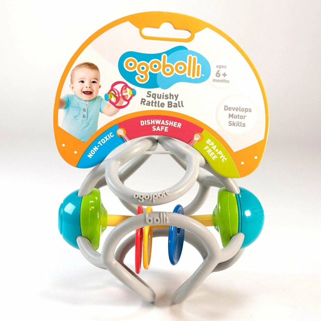 Cheapest 👏 OGOBOLLI SQUISHY RATTLE BALL Baby Accessories 🔔 1 OGOBOLLI SQUISHY RATTLE BALL Baby Accessories