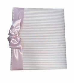 JAN SEVADJIAN DESIGNS LADY STRIPE PINK BABY BOOK