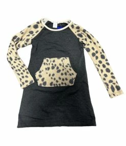 Area Code 407 Fall New Arrivals Ashley Dolman Dress W/Camel Print Sleeve/Pocket