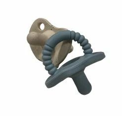 Three Hearts 2 Pack Sili Soother- Seafoam/Speckled Cream