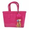 ZOMI GEMS Gifts Large Jelly Tote Bag Hot Pink