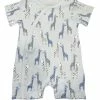 Kissy Kissy Kissy Love Blue Giraffes Short Playsuit