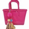 ZOMI GEMS Gifts Small Jelly Tote Hot Pink