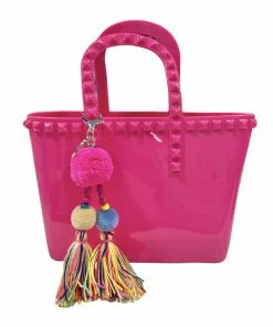 ZOMI GEMS Gifts Small Jelly Tote Hot Pink