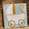 Coddiwomple Designs 6x6 Baby Carriage Green Decor