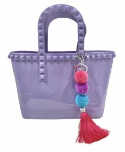 ZOMI GEMS Gifts Small Jelly Tote Lavender