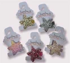 BEYOND CREATION Glitter Star Pinch Clip