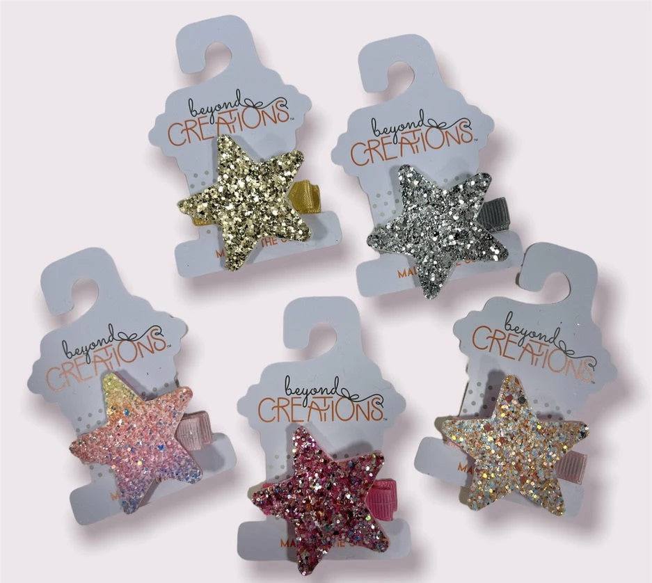 Best deal ❤️ BEYOND CREATION Glitter Star Pinch Clip 🛒 1 BEYOND CREATION Glitter Star Pinch Clip