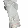 BEYOND CREATION White Knee Socks W/Side Bow Baby Accessories