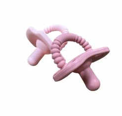 Baby Registry 2 Pack Sili Soother- Pink/Rose Pink