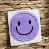 Coddiwomple Designs Decor 3x3 Smiley Face Purple