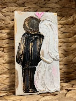 Coddiwomple Designs 3x6 Bride & Groom Decor