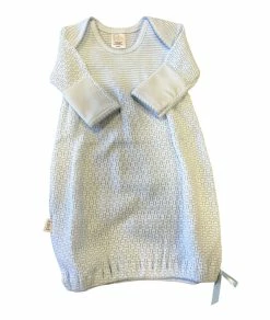 Paty Lap Shoulder Gown Blue W/Blue Trim