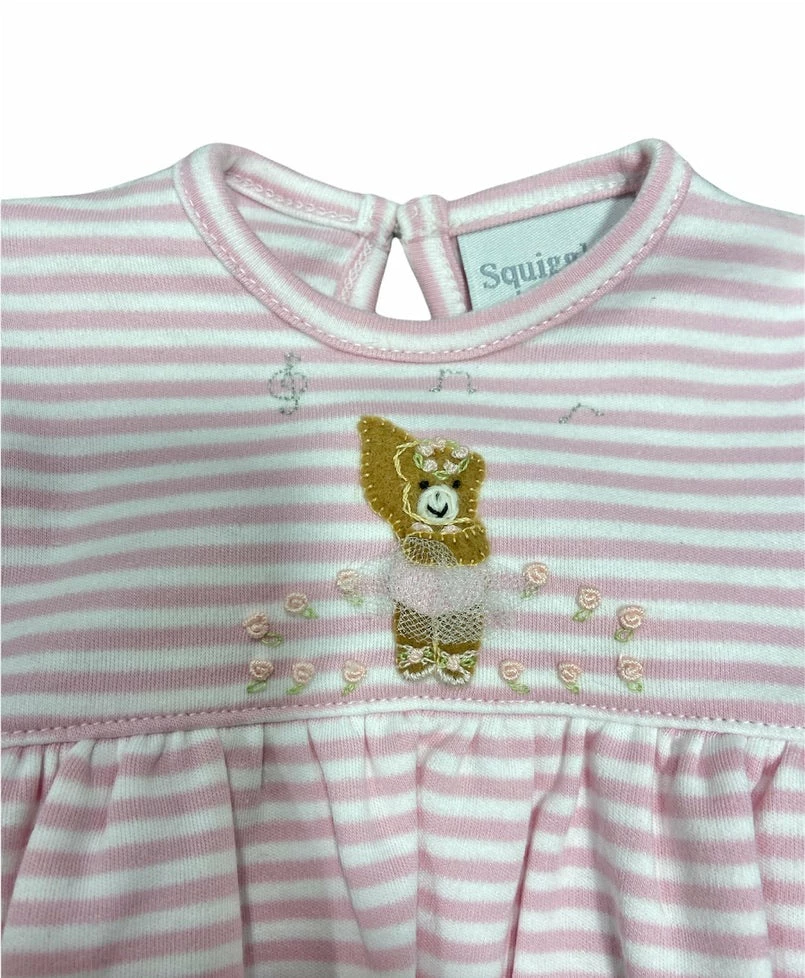 Best Sale ๐ฏ Squiggles Spring/Summer Ballet Bear Onesie ๐ Dress ๐ 2 Squiggles Spring/Summer Ballet Bear Onesie Dress