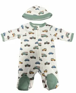 Little Me Spring Transportation Footie W/ Hat Spring/Summer 2023