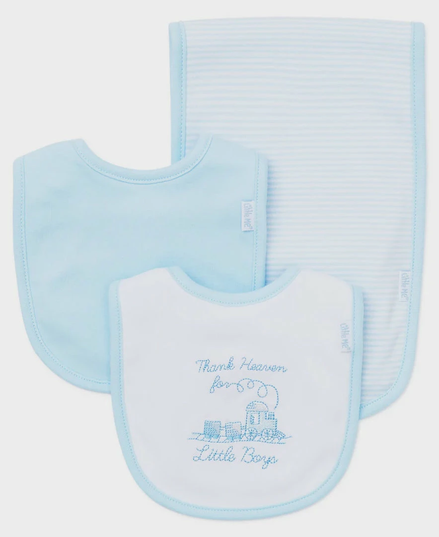 Buy ⌛ Baby Registry Thank Heaven For Little Boys 2 Bib & Burp Set 👏 1 Baby Registry Thank Heaven For Little Boys 2 Bib & Burp Set