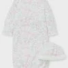 Baby Registry Watercolor Sleeper Gown & Hat