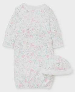 Baby Registry Watercolor Sleeper Gown & Hat