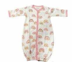 Baby Registry Rainbow Print Conv. Gown