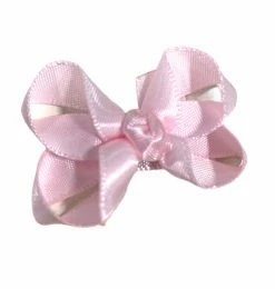 BEYOND CREATION Baby Accessories 1.5'' SATIN LT.PINK INFANT BOW