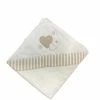 Baby Registry Taupe Heart Hooded Towel