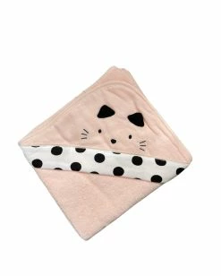 Mayoral Accessories Pale Blush Kitty Hooded Towel Baby Accessories