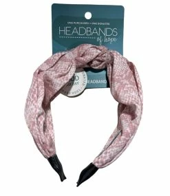 Headbands Of Hope Soft Wild Thing Headband- Mauve Snake