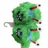 HEARTHSONG Green Monster Face Slippers