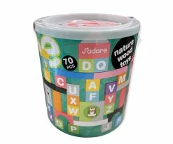 J'adore Bucket O'Blocks 70pc Shape Sorter