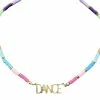 Jane Marie Rainbow Rubber Disk 'Dance' Necklace