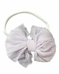 IN AWE Lilac Sparkle/White Mini Headband Baby Accessories