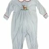 Zuccini Fall 22 Silas Smocked Reindeer Bubble