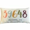 GLORY HAUS 39648 Colorful Zip Code Pillow