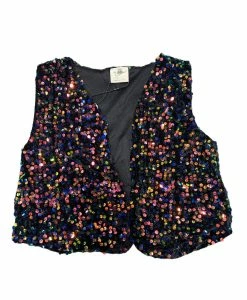 ML Kids Fall Cobalt Sequins Vest