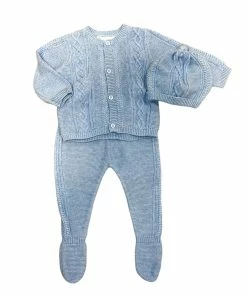 Mayoral Fall Blue Sweater Footie 3pc Set New Arrivals