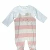 Mayoral Fall New Arrivals Pink Stripe Kitty Footie