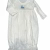 Baby Registry Squiggles Blue Baby Carriage Gown