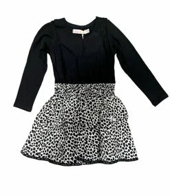 Bela & Nuni Fall New Arrivals Dalmation Dots Top/Skirt Dress