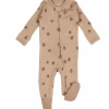 Baby Registry Nutmeg Pinecone Organic Zipper Footie