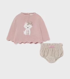 Baby Registry Scottie Dog Sweater Bloomer Set