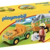 PLAYMOBIL Zoo Vehicle W/Rhinoceros Toys