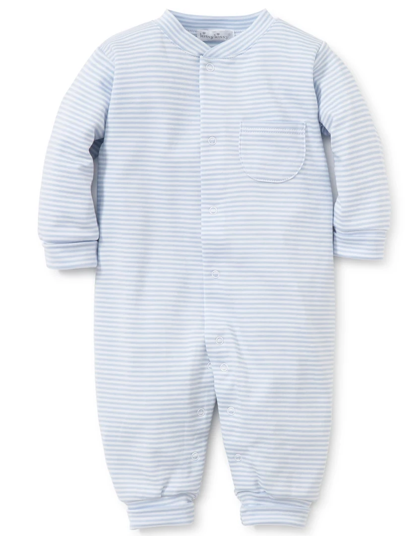 Best deal โจ Kissy Kissy Blue Simple Stripes Playsuit ๐ 1 Kissy Kissy Blue Simple Stripes Playsuit